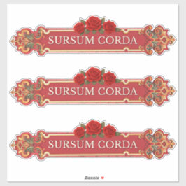 Sursum Corda Vintage Rose Catholic  シール