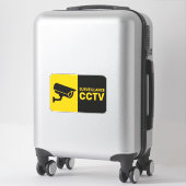 Surveillance CCTV Logo - Bullet Camera シール (スーツケース)