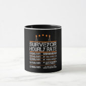 Surveyor Hourly Rate Funny Gift Idea マグカップ (中央)
