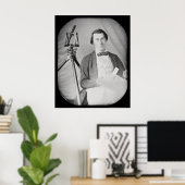 Surveyor & Tools Daguerreotype 1848 ポスター (ホームオフィス)