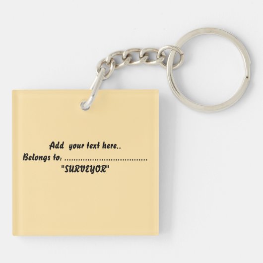 SURVEYOR'S KEYS キーホルダー (裏面)