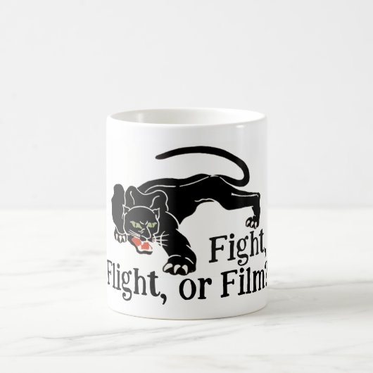 Survival instinct Fight, Flight, or Film? Choices コーヒーマグカップ (中央)