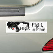 Survival instinct Fight, Flight, or Film? Choices バンパーステッカー (車上)
