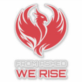 Survival Resilience Phoenix Warrior Symbol シール (正面)
