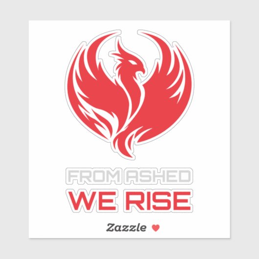 Survival Resilience Phoenix Warrior Symbol シール (シート)