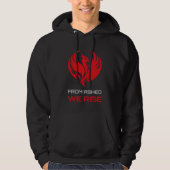 Survival Resilience Phoenix Warrior Symbol パーカ (正面)