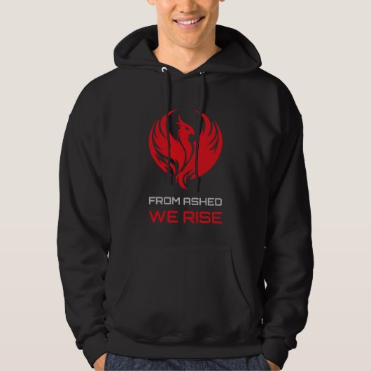 Survival Resilience Phoenix Warrior Symbol パーカ (正面)