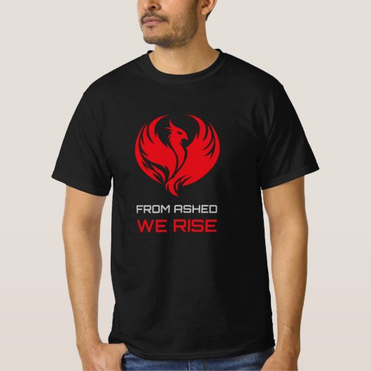 Survival Resilience Phoenix Warrior Symbol Tシャツ (正面)