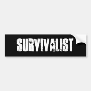 survivalistのバンパーステッカー バンパーステッカー