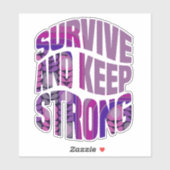 Survive And Keep Strong - Motivational Words シール (シート)