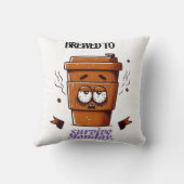 "Survive Monday. BREWED to…" Coffee Mug – Fun Desi クッション (裏面)