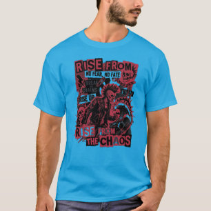 Survive The Chaos Punk Skull Tシャツ - Rise From 