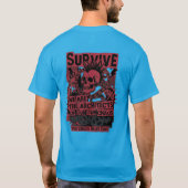 Survive The Chaos Punk Skull Tシャツ - Rise From (裏面)