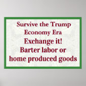 Survive Trump Economy Exhange It ポスター (正面)