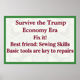 Survive Trump Economy Fix It ポスター
