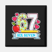 Survived 67 Days Of School Shirt Teachers Student  マグネット (正面)