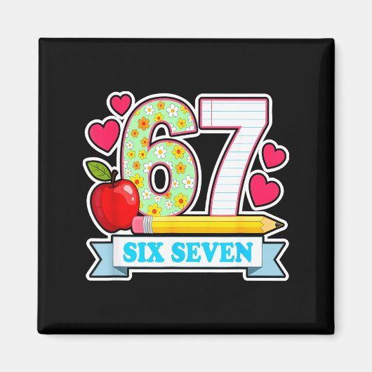 Survived 67 Days Of School Shirt Teachers Student  マグネット (正面)