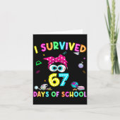 Survived 67 Days Of School Six Seven Meme Teachers カード (正面)
