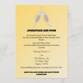 Survived another Year of Marriage 招待状