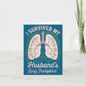 Survived Husband's Lung Transplant Design カード (正面)