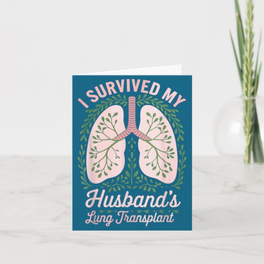 Survived Husband's Lung Transplant Design カード (正面)