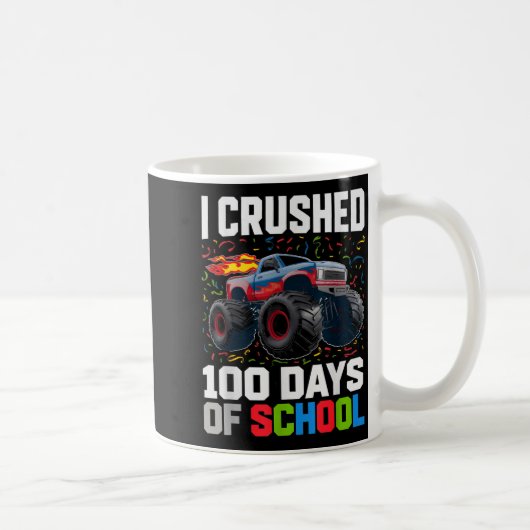 Survived I Crushed 100 Days School Monster 1st Gra コーヒーマグカップ (右)