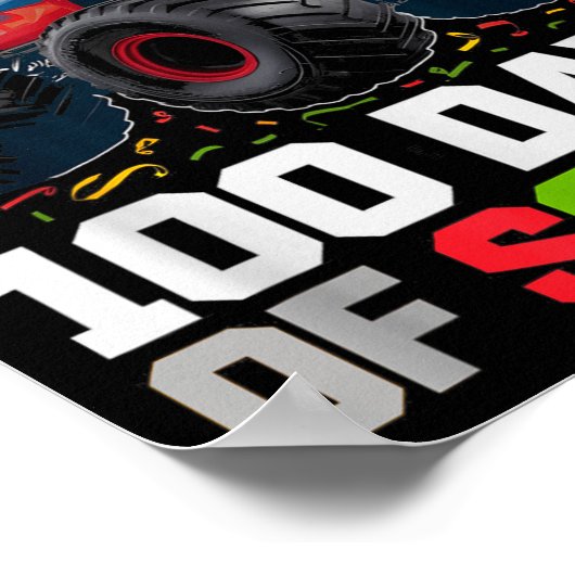 Survived I Crushed 100 Days School Monster 1st Gra ポスター (角)