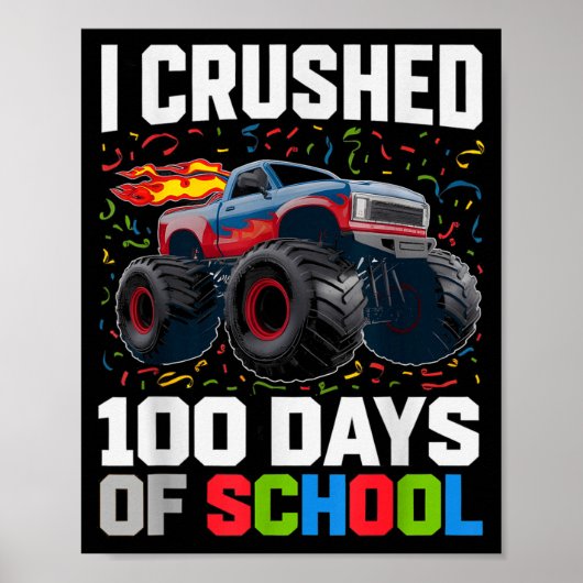 Survived I Crushed 100 Days School Monster 1st Gra ポスター (正面)