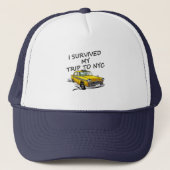 Survived Trip NYC Funny Trucker Hat キャップ (正面)