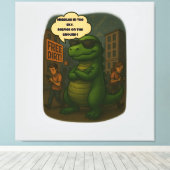 Surviving 2025: Dino Style キャンバスプリント (インサイチュ (ウッドフロア))