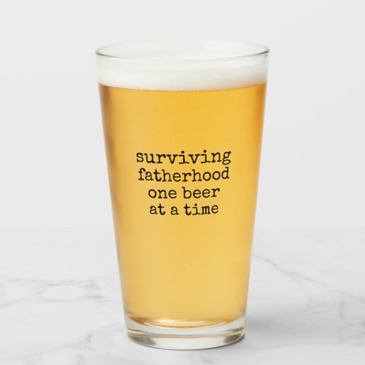Surviving fatherhood one beer at a time Beer Glass タンブラーグラス (ドリンク正面)