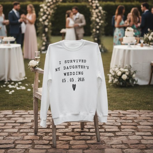 Surviving My Daughter’s Wedding Funny Quote  スウェットシャツ
