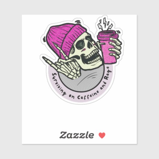 Surviving on Caffeine and Rage シール (シート)