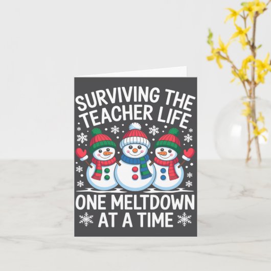 Surviving The Teacher Life One Meltdown At A Time  カード (黄色い花)