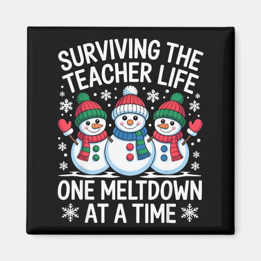 Surviving The Teacher Life One Meltdown At A Time マグネット (正面)