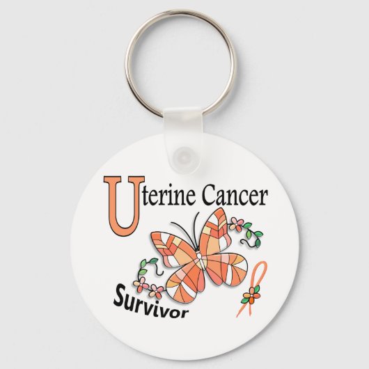 Survivor 6 Uterine Cancer キーホルダー (正面)