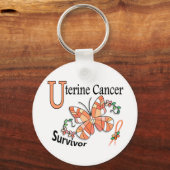 Survivor 6 Uterine Cancer キーホルダー (正面)