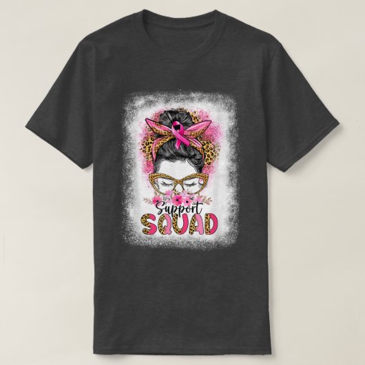 Survivor Breast Cancer Awareness Support Squad Mes Tシャツ (デザイン正面)