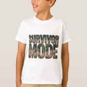Survivor Mode Kids Camo – Little Warrior Edition Tシャツ (正面)