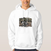 Survivor Mode Men’s Hoodie – Cracked Wall Power  パーカ (正面)
