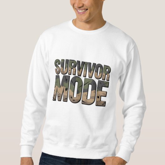 Survivor Mode Tank – Army Power Look スウェットシャツ (正面)