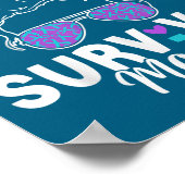 Survivor Mom - Semicolon Suicide Prevention Awaren ポスター (角)