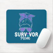 Survivor Mom - Semicolon Suicide Prevention Awaren マウスパッド (マウス)