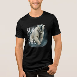 Survivor Polar Bear – Strength and Resilience トライブレンドＴシャツ