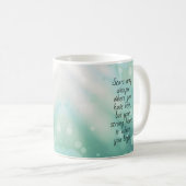 Survivor SA Teal Awareness Ribbon コーヒーマグカップ (正面右)