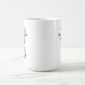 Survivor SA Teal Awareness Ribbon コーヒーマグカップ (中央)