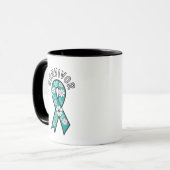 Survivor SA Teal Awareness Ribbon マグカップ (正面左)