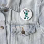 Survivor SA Teal Awareness Ribbon 缶バッジ (インサイチュ)