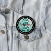 Survivor SA Teal Awareness Ribbon 缶バッジ (インサイチュ)