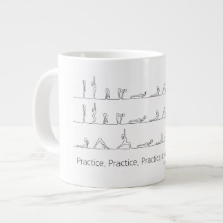 Surya Namaskar_Ashtanga Vinyasa Yoga Mug ジャンボコーヒーマグカップ